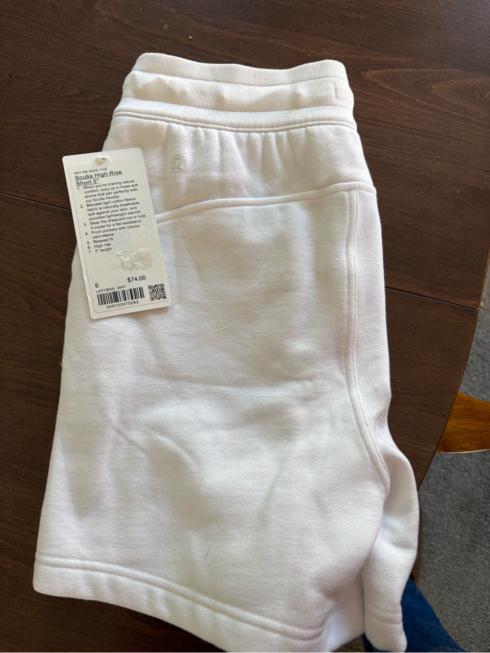 lululemon athletica White High-Rise Scuba Shorts